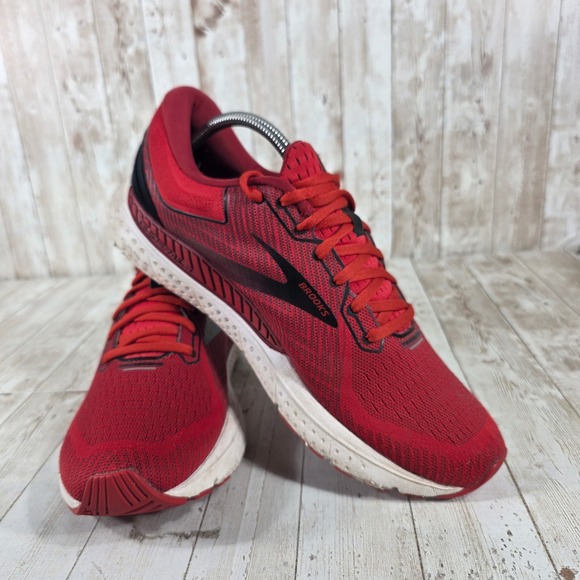 Brooks Transcend 7 Men's Red Running Shoes Athletic Sneakers Size 10.5 - Picture 6 of 8